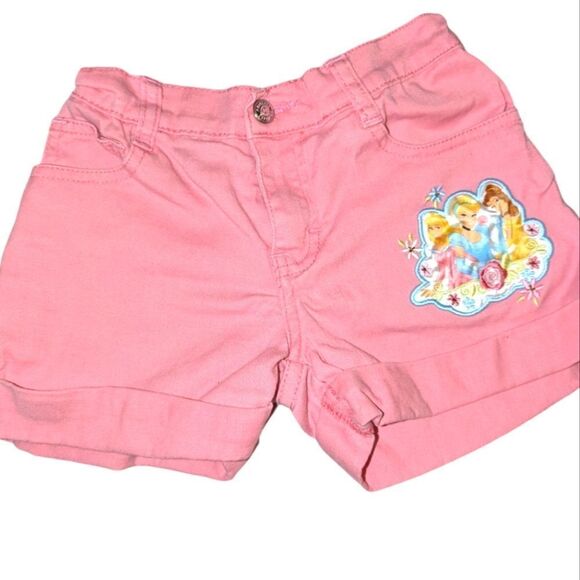 Disney Other - Disney‎ Princess vintage pin embroidered shorts girls size 5